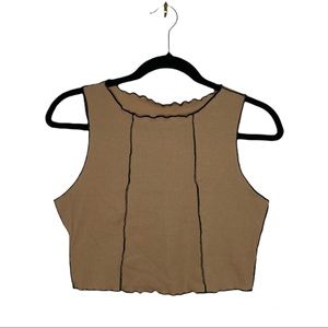 Tan Size L Shein Crop Top